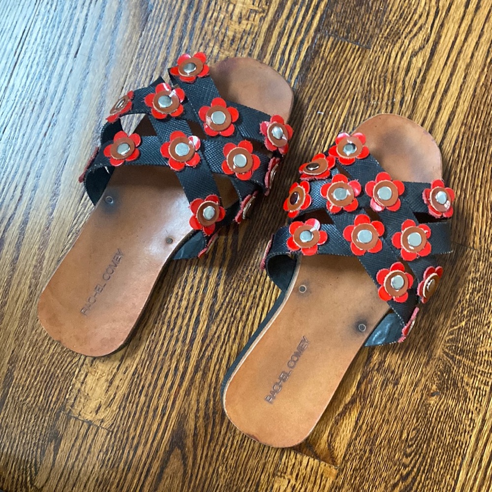 Rachel Comey Acta Sandal 🌹 with red flowers (sz 37)